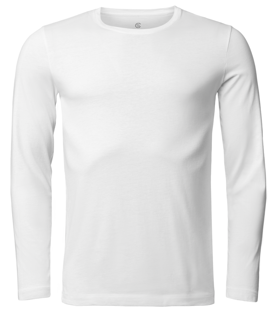 Sir Max Long - Long Sleeve Round-Neck T-Shirt - White - 360